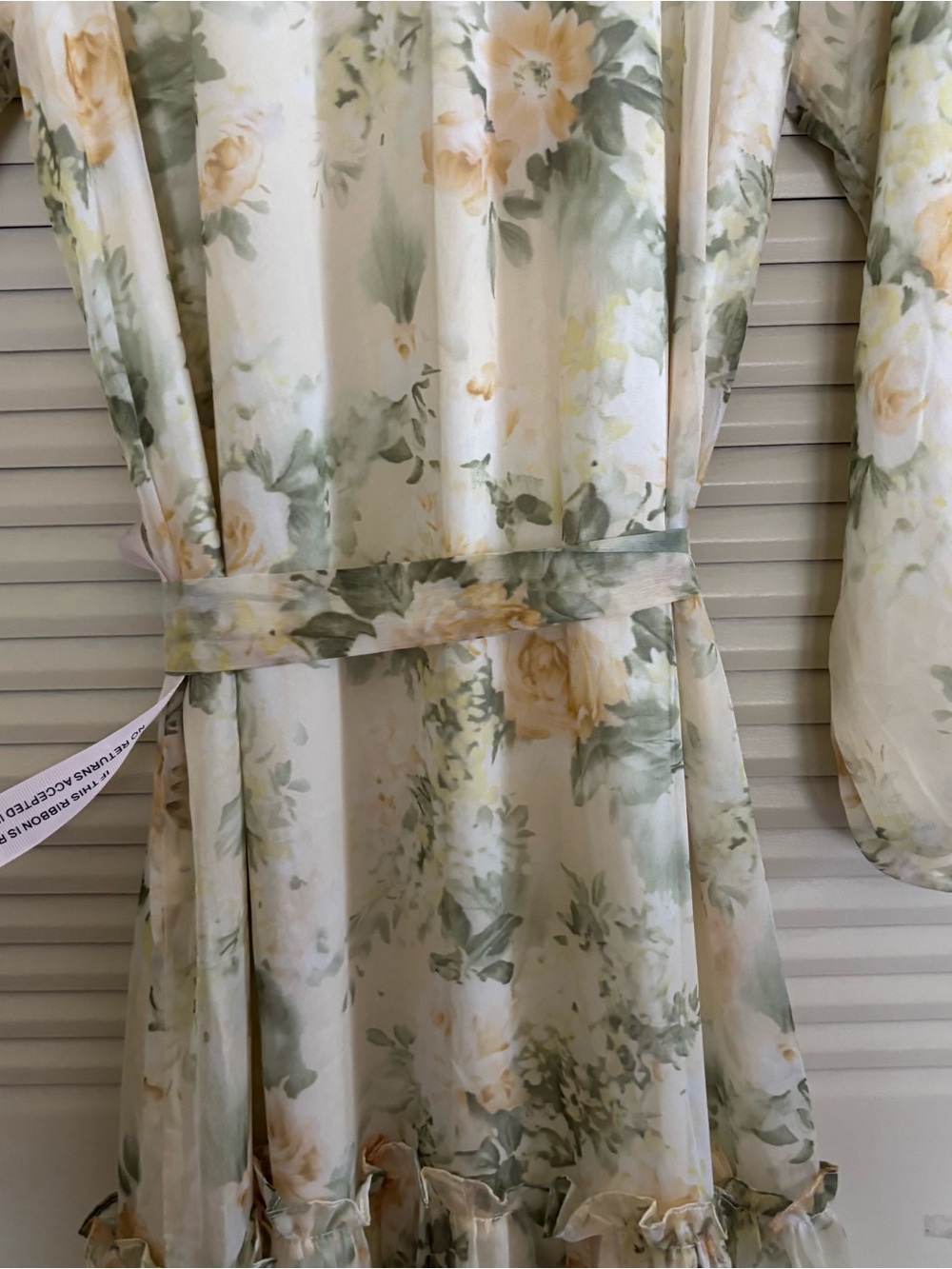 Batul The Collection Floral Maxi Dress Long Sleeve Tiered Boho Cottagecore XS - Picture 13 of 16